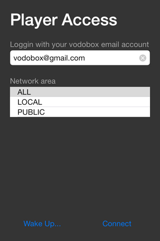 Connectez-vous a votre serveur de streaming video VODOBOX iPhone Server avec le navigateur WEB Safari Mobile