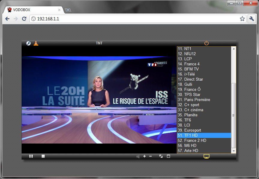 Consultez les programmes video de votre serveur de streaming VODOBOX Flash Server